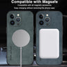 Magnetic For Magsafe Leather Case